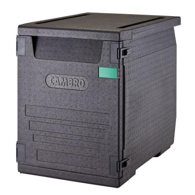 Termoizolační box Cam GoBox s předním plněním pro nádoby 600x400 mm, s 9 vestavěnými drážkami, Cambro, 126 l, s 9 drážkami,…